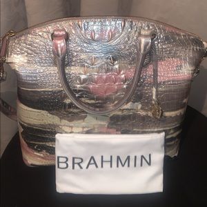 Brahmin Duxbury Crocodile Embossed Satchel LrgBag